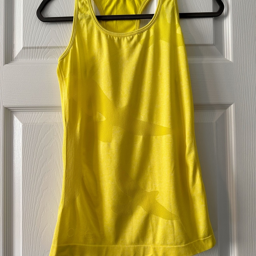 Oiselle Yellow Tank Top